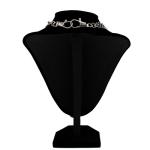 Mushroom Stainless Steel Layered Necklace Women Chunky Chain Link Necklace