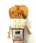 Stylish Design Bamboo Cooking Utensil Set No Plastic No Petrochemicals No