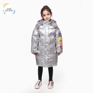 China Breathable Winter Fashion Kids Wear Duck Down Jacket Long Pink Little Girls Parka on sale