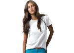 Blank Cotton Casual T Shirts and Tops For Women / O Neck Ladies Tee