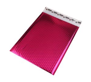 China Antistatic Metallic Pink Bubble Mailers , Bubble Wrap Bags 135x210 #-AC wholesale
