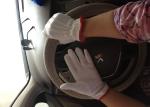 Industrial Cotton Work Gloves Three Stitches Lines On Back Long Life Time