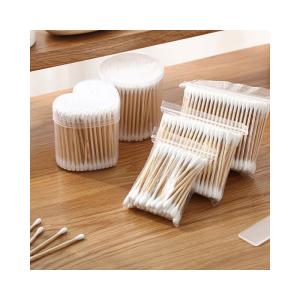 China Daily Use Wooden Cotton Swabs Safe Suitable For Sensitive Skin Use wholesale