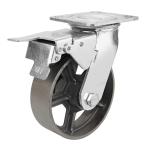 Industrial 50mm Thickness Heavy Duty All Iron Steel Swivel Caster Wheel 4 5 6