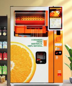 China Wireless QR Code Payment Vending Machine 1100W For Fruit Juice wholesale