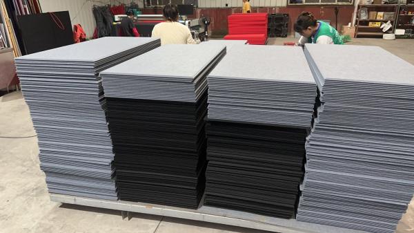 Highly Effective Sound Absorption 100% PET Acoustic Panel Coverage Efficiency