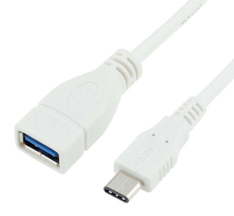 White USB3.1 Type C to USB 3.0 male extension cable, 1m 1.5m 2m 3m, OEM/ODM welcome