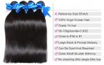 Virgin Malaysian Straight Hair Bundles Tangle Free Human Hair Extensions