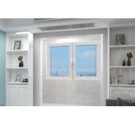 White Tilt And Turn UPVC Window Double Glass Outward Swinging Windows Customizab