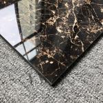 Black Gold Marble Floor Tile for Gold and Black Bathroom Porcelain 30x30 ACCENTS