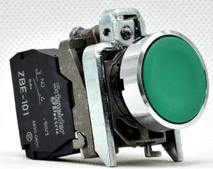 China Green Schneider Push Button / Miniature Waterproof Push Button On Off Switch wholesale