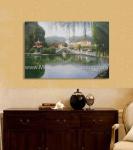 Hand Painted Claude Monet Oil Paintings Chinese Landscape Oil Paintings
