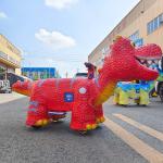 Electric Dinosaur Ride Lifelike Animatronic Scooter Amusement Park for Kids