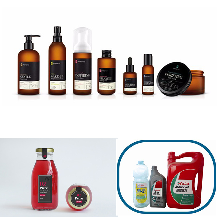 Rose Water Self Adhesive Tabletop Round Bottle Labeler Ce
