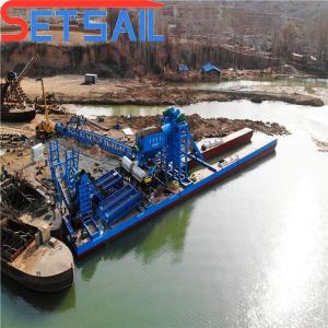 China Customized Bucket Chain Sand Gold and Diamond Dredger with Total Power of 95kw-260kw wholesale