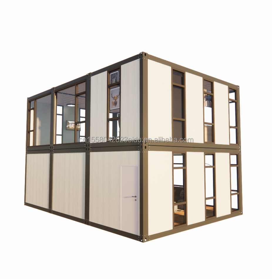 Hotel Flat Pack Steel Product Modern Design Fabricated Apartment by Cbox Luxury Two-Layer Portable Container House