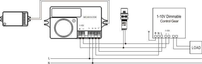 800W 5.8G Lux Control Microwave Motion Sensor for Gas Station Lighting