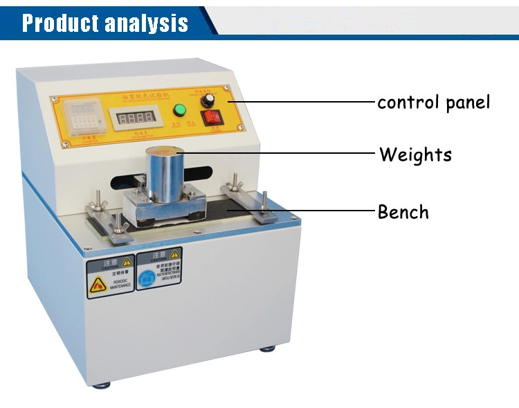 Printing Ink Abrasion Test Machine Ink Decolorizing Test Machine