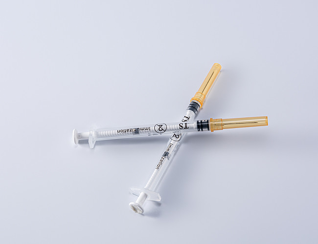 Auto Destroyed Injection Syringe 0.5ml Auto Disable Syringe For Medical Supply