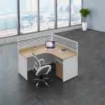 2 4 6 Person Modern Office Workstations Desk Aluminum Profile Fabric Material