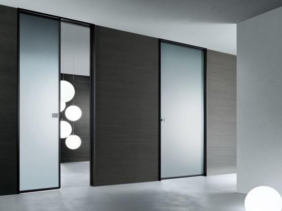 High Light Transmission Tempered Glass Door Satin Acid Etched For Semi Private