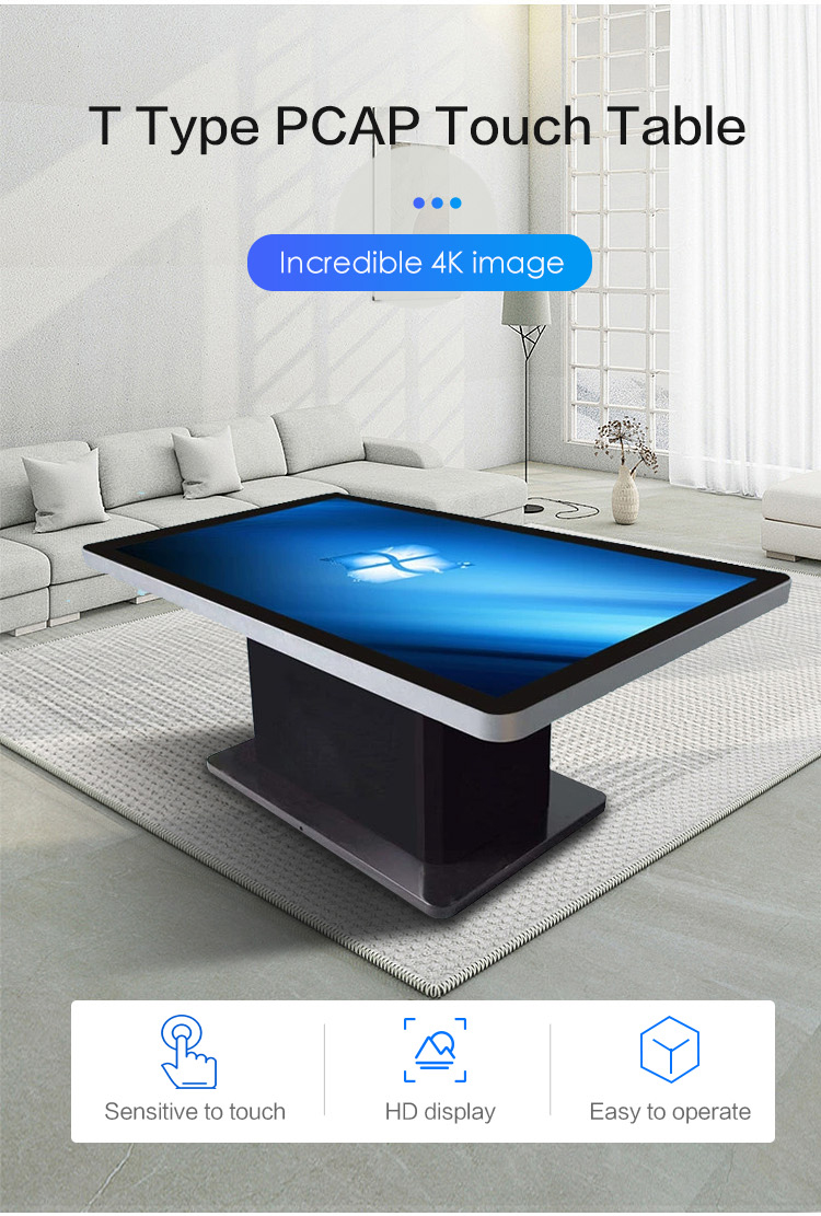 55''HD Smart Waterproof Interactive Table LCD Multi Touch Screen Table Indoor