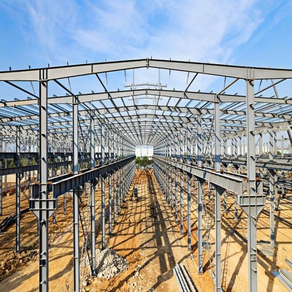 Large Span Prefabricated Steel Structure Warehouse Logistics Storage Construction
