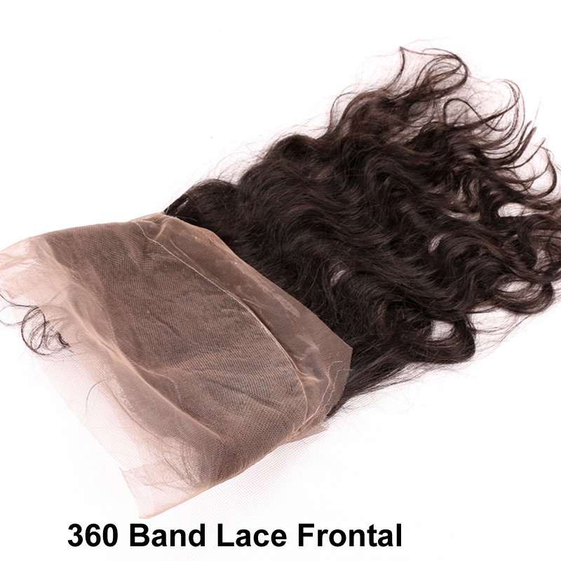 Indian remy 100% virgin human hair raw unprocessed 360 lace frontal