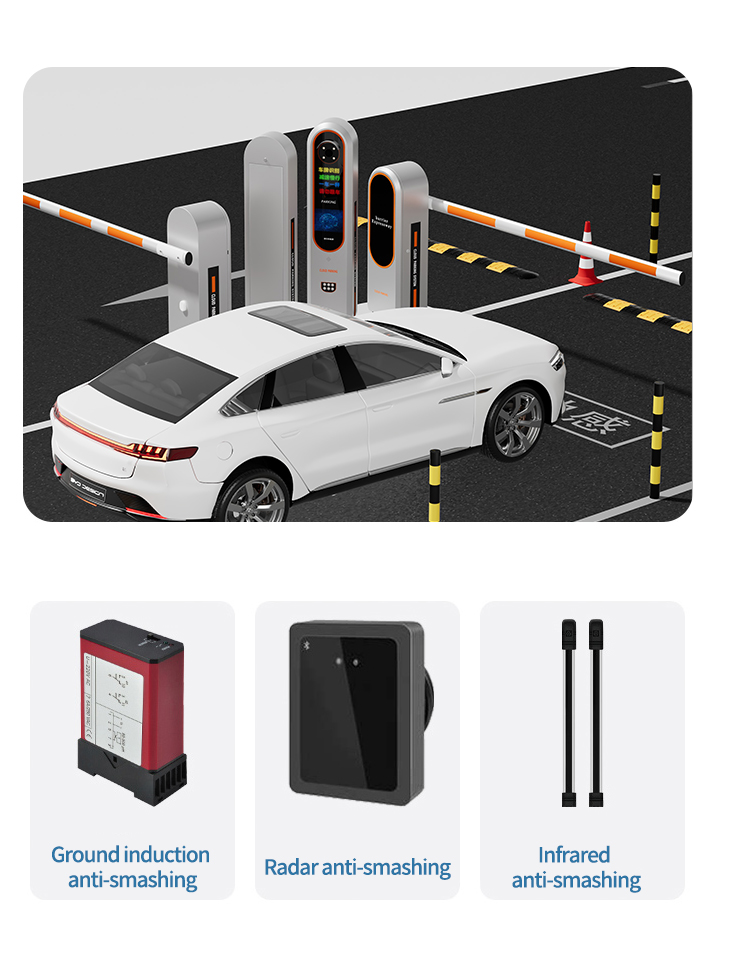 Adjustable Speed Swing Barrier Access Control System Anti Tailgating For Traffic Road