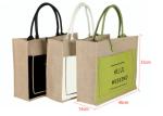 Organic Jute Shopping Bags , Large Capacity Collapsible Grocery Shopping Tote