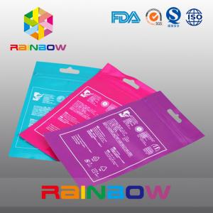 China OPP Header Bags With Adhesive Strip For Tissue / Printed Cellophane Bags With Logo wholesale