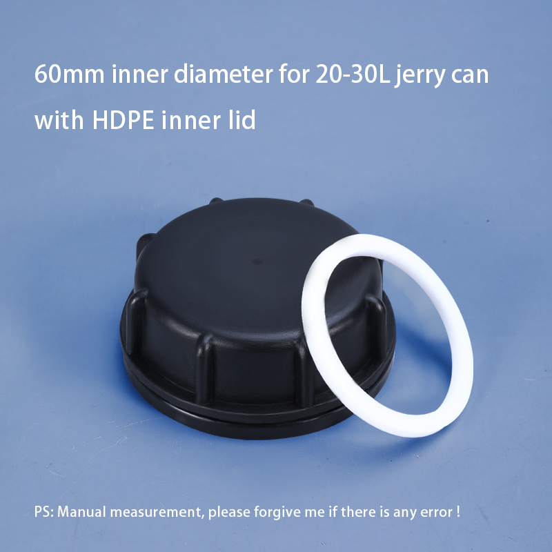 Professional IBC 60mm Plastic Lid Dust Cover With HDPE Gasket For 20-30L Jerry Can Made