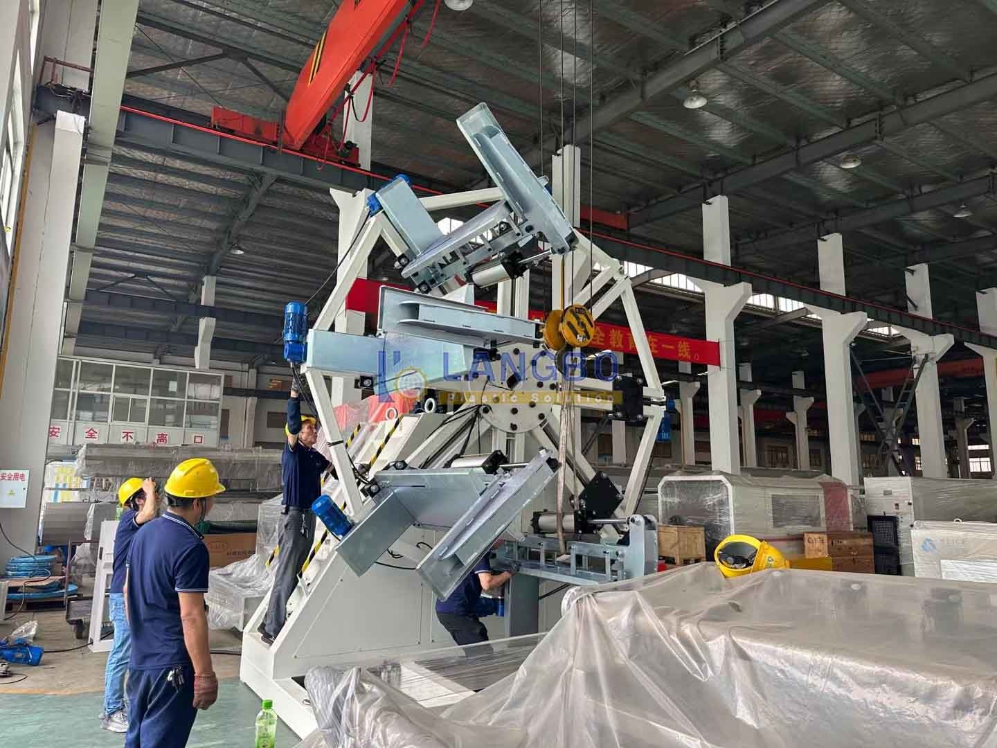 63mm 75mm PE HDPE Plastic Soft Hose Tube Pipe Winder Coiler