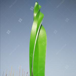 China Green Painted 316L Stainless Steel Sculpture Outdoor Growth Sculpture wholesale