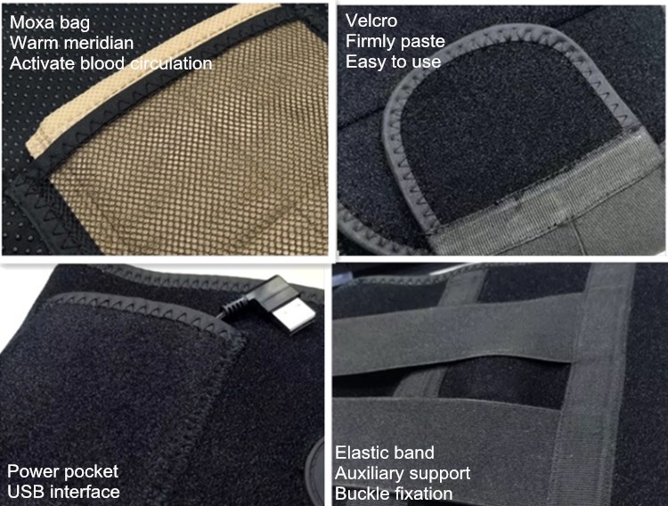 Electrical Thermal Therapy Warm Waist Belt Basic Protection With Massaging