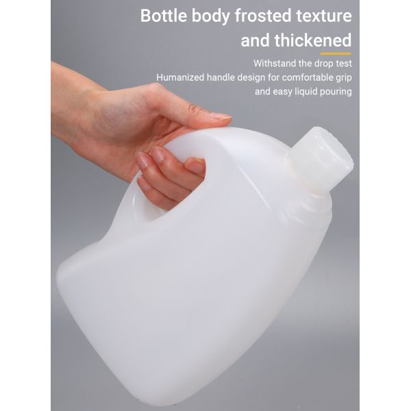 Patented Design Empty Plastic Cooking Oil Bottle with Oil-Backflow Lid Laundry Detergent Liquid Soap Packaging Jugs