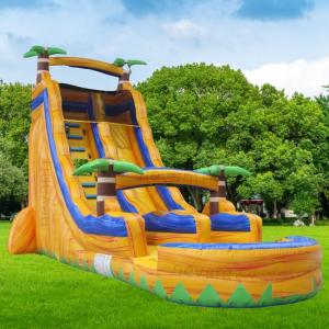 China Inflatable Bounce House with Water Slide Max Capacity 100-500kg Repair Kit Included wholesale
