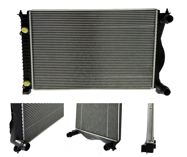Top Engine Heat Exchanger Big Aluminum Radiator For Audi A6 4F0121251AE Engine Cooling Radiator