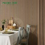 Modern Design Veneer Finish Custom Akupanel Wooden Slat Acoustic Panels for