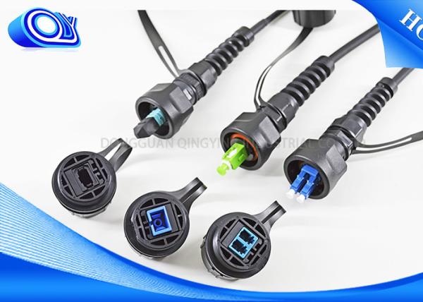ODVA Waterproof Cable Connector / G652D 4 Core SM Single Mode Outdoor Fiber