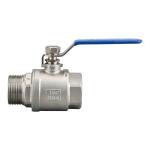 High Temperature 2PC Stainless Steel Male and Female Float Ball Valve for