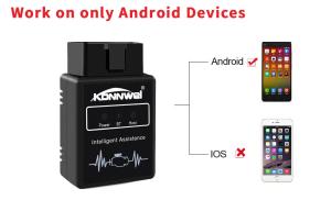 China Black Color Car Engine Tester Obd2 Auto Diagnostic Scanner KONNWEI KW912 Elm327 wholesale