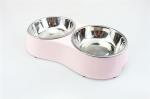 Raised Sus304 Raised Pet Feeder Bowl PFB Double Wall Dog Bowl