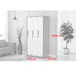Anti Corrosion 0.6mm Metal Locker Storage Cabinet 3 Door Family