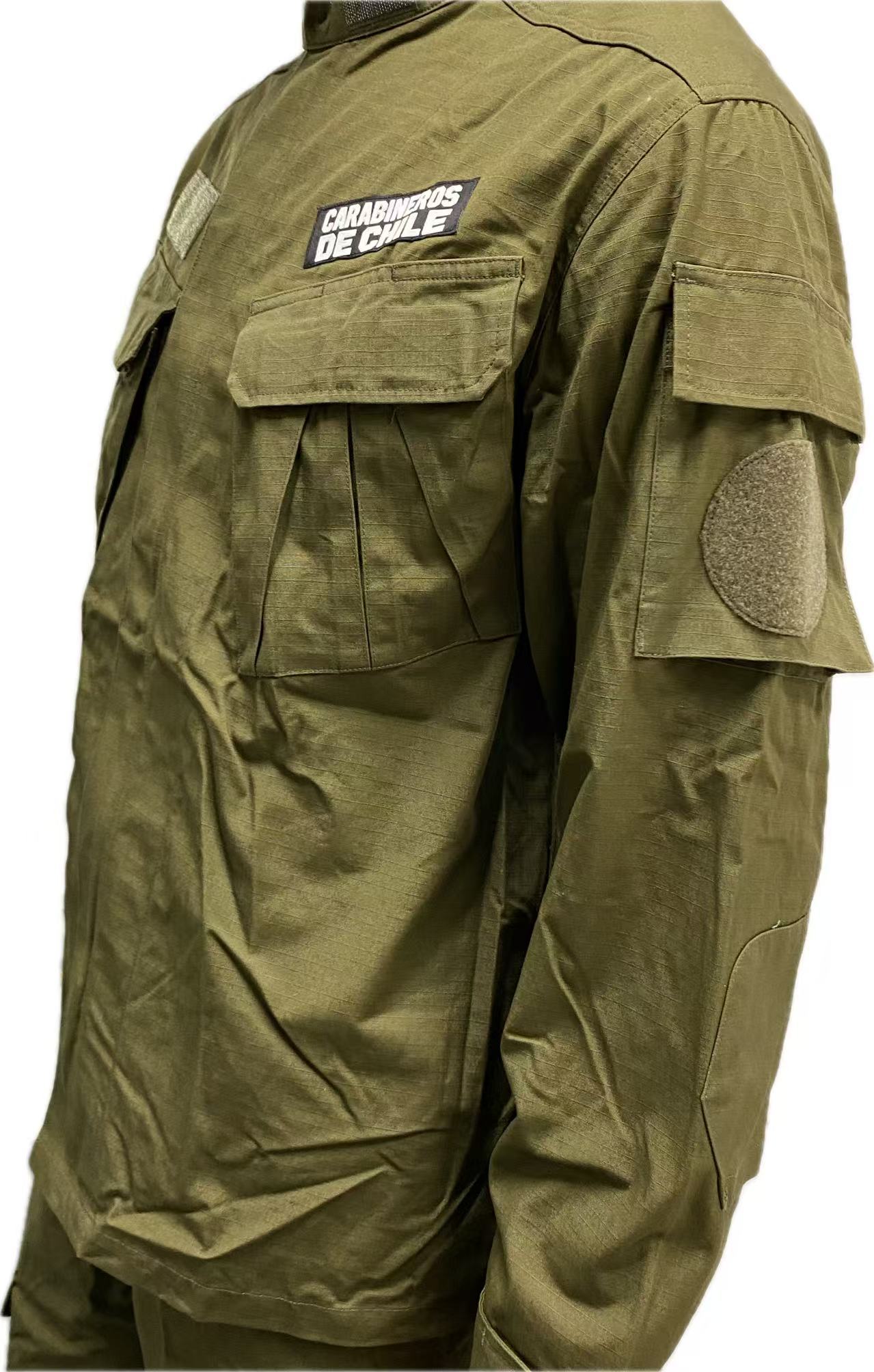 Durable Ripstop Olive Green Tactical Suit Men's Combat Uniform Set with Multi Pockets