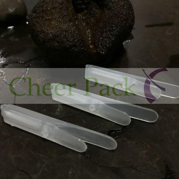Different Models Plastic Bag Clips For Face Mask Bag Packaging , 8.9*0.7mm Size