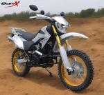 Single Cylinder 200cc Dual Sport Motorcycle Two Pipes Muffler Alloy 4 Stroke