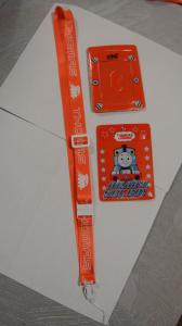 China Polyester / ABS Material Badge Holders Lanyards For School Id wholesale