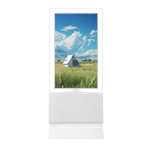 China QLED Glass Double Side Digital Signage Advertising Display Floor Standing Digital Ad Screens wholesale