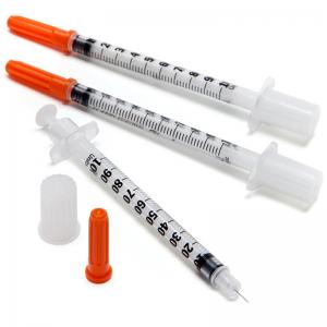 China Disposable Insulin Syringe 1ml 0.3ml 0.5ml Disposable Sterile Syringe With Fixed Needle wholesale